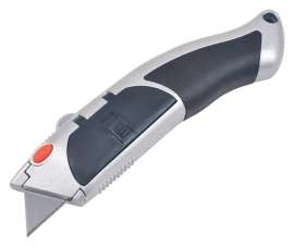 Steel Grip 7 in. Retractable Auto Reload Utility Knife Silver 1 pk