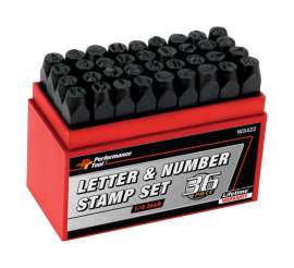 Performance Tool 1/4 in. Letter and Number Stamp Set 36 pk