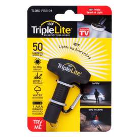 TripleLite 50 lm Black LED Flashlight AAA Battery