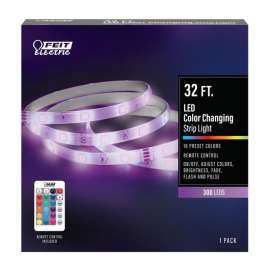 Feit LED 394.1 in. L Color Changing Plug-In LED Strip Light