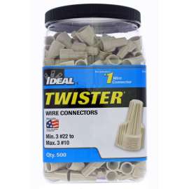 Ideal Twister Wire Connectors Tan 500 pk