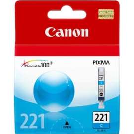 Canon CLI-221 Cyan Ink Cartridge, Inkjet, Cyan