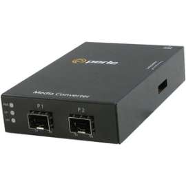 Perle Systems Perle Protocol Transparent Stand-Alone Media Converter with Dual SFP Slots - 1000Base-X - 2 x Expansion Slots - 2 x SFP Slots - Desktop, Rail-mountable, Wall Mountable, Rack-mountable