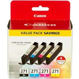 Canon Original Inkjet Ink Cartridge, Cyan, Magenta, Yellow, Black, 4 / Pack, Inkjet, 4 / Pack
