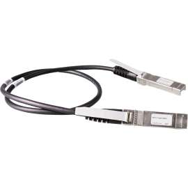 HPE X240 10G SFP+ to SFP+ 0.65m Direct Attach Copper Cable, 2.13 ft SFP+ Network Cable for Network Device, First End: 1 x SFP+ Network, Second End: 1 x SFP+ Network, Black