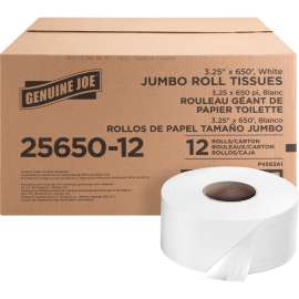Genuine Joe 2-ply Jumbo Roll Dispnsr Bath Tissue