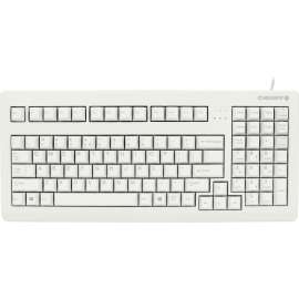 CHERRY G80-1800 Light Gray Wired Mechanical Keyboard, Full Size, USB/PS2 Combo, MX Gold Crosspoint Keyswitches, Lasered Keys