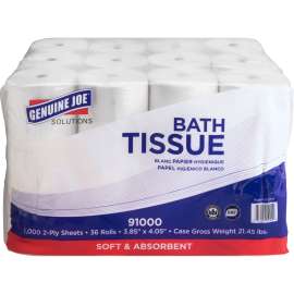Genuine Joe Low Core 2-ply Bath Tissue