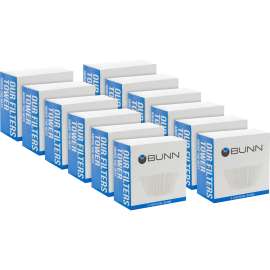 BUNN - White 12 oz Cup Flat Bottom Coffee Filters (1,200 per Carton)