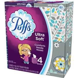 Procter & Gamble Puffs Ultra Soft Tissue 4-pack
