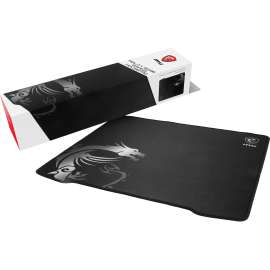 MSI AGILITY GD30 Gaming Mousepad - Textured - 0.12" x 15.75" x 17.72" Dimension - Black - Natural Rubber - Anti-slip, Friction Resistant, Shock Absorbing