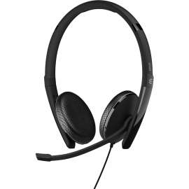 EPOS ADAPT 165 USB II Headset - Stereo - Mini-phone (3.5mm), USB - Wired - On-ear - Binaural - 7.60 ft Cable - Noise Cancelling Microphone