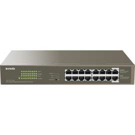 Tenda 1000M&PoE 16-Port Gigabit Ethernet Switch with 16-Port PoE - 16 Ports - Manageable - Gigabit Ethernet - 10/100/1000Base-T - 2 Layer Supported - Twisted Pair - 1U High - Desktop, Rack-mountable