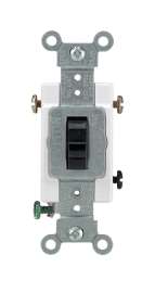 Leviton Commercial 20 amps Toggle Switch Brown 1 pk