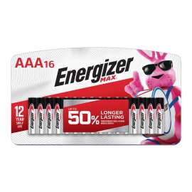 Energizer Max Premium AAA Alkaline Batteries 16 pk Carded