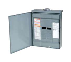 Square D HomeLine 125 amps 120/240 V 12 space 24 circuits Combination Mount Main Lug Load Center