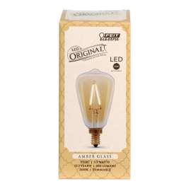 Feit Electric ST15 E12 (Candelabra) LED Bulb Amber Soft White 25 Watt Equivalence 1 pk