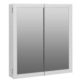 Zenith Products 25.38 in. H X 25.38 in. W X 4.50 in. D Rectangle White Medicine Cabinet/Mirror