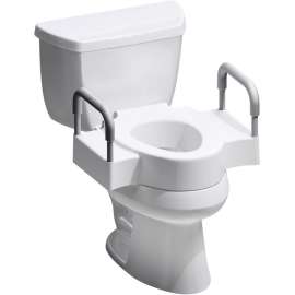 Bemis Clean Shield Elongated/Round White Polypropylene Toilet Riser