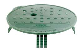 Groundtopper 10 3/4 in. W X 2 3/8 in. H Round Valve Box Lid Green