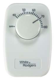 White Rodgers Heating Dial Single Pole Line Voltage Baseboard Thermostat