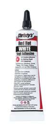 Christy's Red Hot White Adhesive and Sealant For PVC/Vinyl 1.5 oz