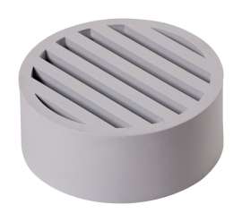 NDS 3 in. White Round Plastic Drain Grate