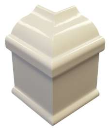 Plastx 6 in. H X 8 in. W White ABS Plastic Baseboard Outside Corner Cover