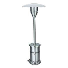 Living Accents 48000 BTU Propane Stainless Steel Freestanding Patio Heater 250 sq ft