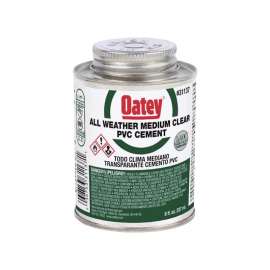 Oatey Clear All Weather Cement For PVC 8 oz