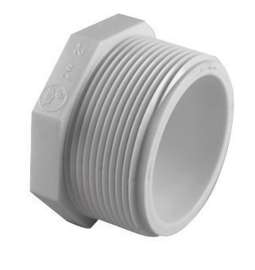 Charlotte Pipe Schedule 40 2 in. MPT X 2 in. D FPT PVC Plug 1 pk