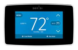 Sensi Built In WiFi Heating and Cooling Touch Screen Smart Thermostat