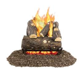 Pleasant Hearth Willow Oak Fireplace Log Set 42 lb