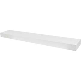 High & Mighty 2 in. H X 36 in. W X 6 in. D White Wood Floating Shelf