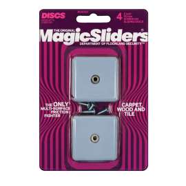 Magic Sliders Gray 2 in. Screw-On Nylon Sliding Discs 4 pk