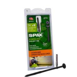 SPAX PowerLag 1/4 in. in. X 6 in. L T-30 Washer Head Structural Screws 12 pk