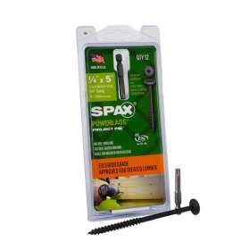 SPAX PowerLag 1/4 in. in. X 5 in. L T-30 Washer Head Structural Screws 12 pk