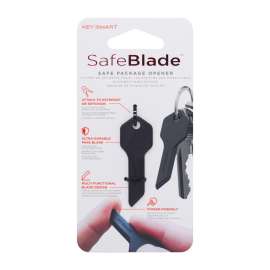 KeySmart SafeBlade Plastic Black Keychain Knife