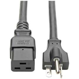 Tripp Lite 10ft Power Cord Extension Cable C19 to 5-20P Heavy Duty 20A 12AWG 10', (IEC-320-C19 to NEMA 5-20P) 10-ft.