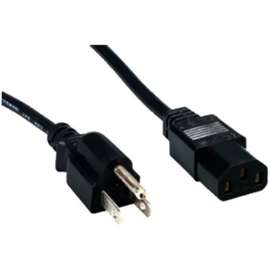 Comprehensive Cable Comprehensive Standard PC Power Cord, NEMA 5-15P to IEC 60320-C13, 18/3 SVT, Black 10ft., For Monitor, Printer, Scanner, Computer, 125 V AC10 A, Black, 10 ft Cord Length