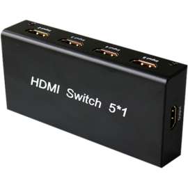 4XEM 5 Port HDMI Switch, 1920 x 1080, Full HD, 5 x 1, Blu-ray Disc Player, DVR, Set-top Box, Gaming Console, Computer, TV