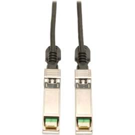 Tripp Lite 1M SFP+ 10Gbase-CU Twinax Passive Copper Cable SFP-H10GB-CU1M Compatible Black 3ft 3' - SFP+ for Network Device - 3.28 ft - 1 x SFF-8431 Male SFP+ - 1 x SFF-8431 Male SFP+ - Black