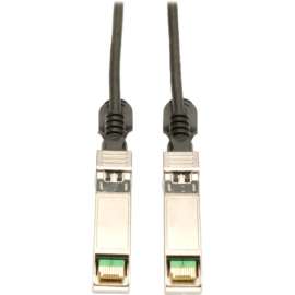 Tripp Lite 2M SFP+ 10Gbase-CU Twinax Passive Copper Cable SFP-H10GB-CU2M Compatible Black 6ft 6' - SFP+ - 6.56 ft - 1 x SFF-8431 Male SFP+ - 1 x SFF-8431 Male SFP+