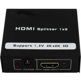 4XEM 2 Port HDMI 4K Splitter, 3840 × 2160, 340 MHzMaximum Video Bandwidth, 82.02 ft Maximum Operating Distance, 1 x HDMI In