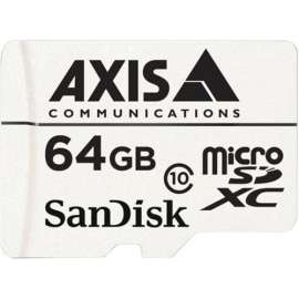 Axis Communications AXIS 64 GB Class 10 microSDXC - 20 MB/s Read - 20 MB/s Write