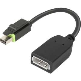 Lenovo ThinkStation Mini DP to DP Adapter - DisplayPort/Mini DisplayPort A/V Cable for Audio/Video Device, Graphics Card, Workstation - First End: 1 x DisplayPort Digital Audio/Video - Female - Second End: 1 x Mini DisplayPort Digital Audio/Video