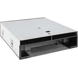 Cremax Icy Dock FlexiDOCK MB095SP-B Drive Enclosure for 5.25" SATA/600, Serial ATA/600 Host Interface Internal, Black, Silver, 3 x HDD Supported, 2 x SSD Supported