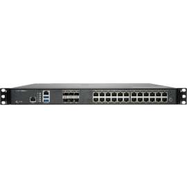 SonicWall NSa 4700 Network Security/Firewall Appliance - 24 Port - 10/100/1000Base-T, 10GBase-X - Gigabit Ethernet - AES (192-bit), DES, MD5, AES (256-bit), 3DES, AES (128-bit), SHA-1 - 3000 VPN - 24 x RJ-45 - 6 Total Expansion Slots - 2 Year Secure
