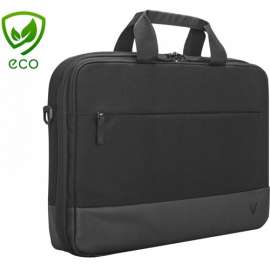 V7 Professional CCP13-ECO-BLK Carrying Case (Briefcase) for 13" to 13.3" Notebook, Black, Briefcase, Front Loading, Shoulder Strap, Trolley Strap, Handle