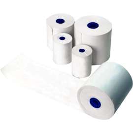 Star Micronics Linerless Label Paper for TSP654SK - 58mm Width, 170 ft Length, 6 Rolls/Case, Linerless Label, Blue Core